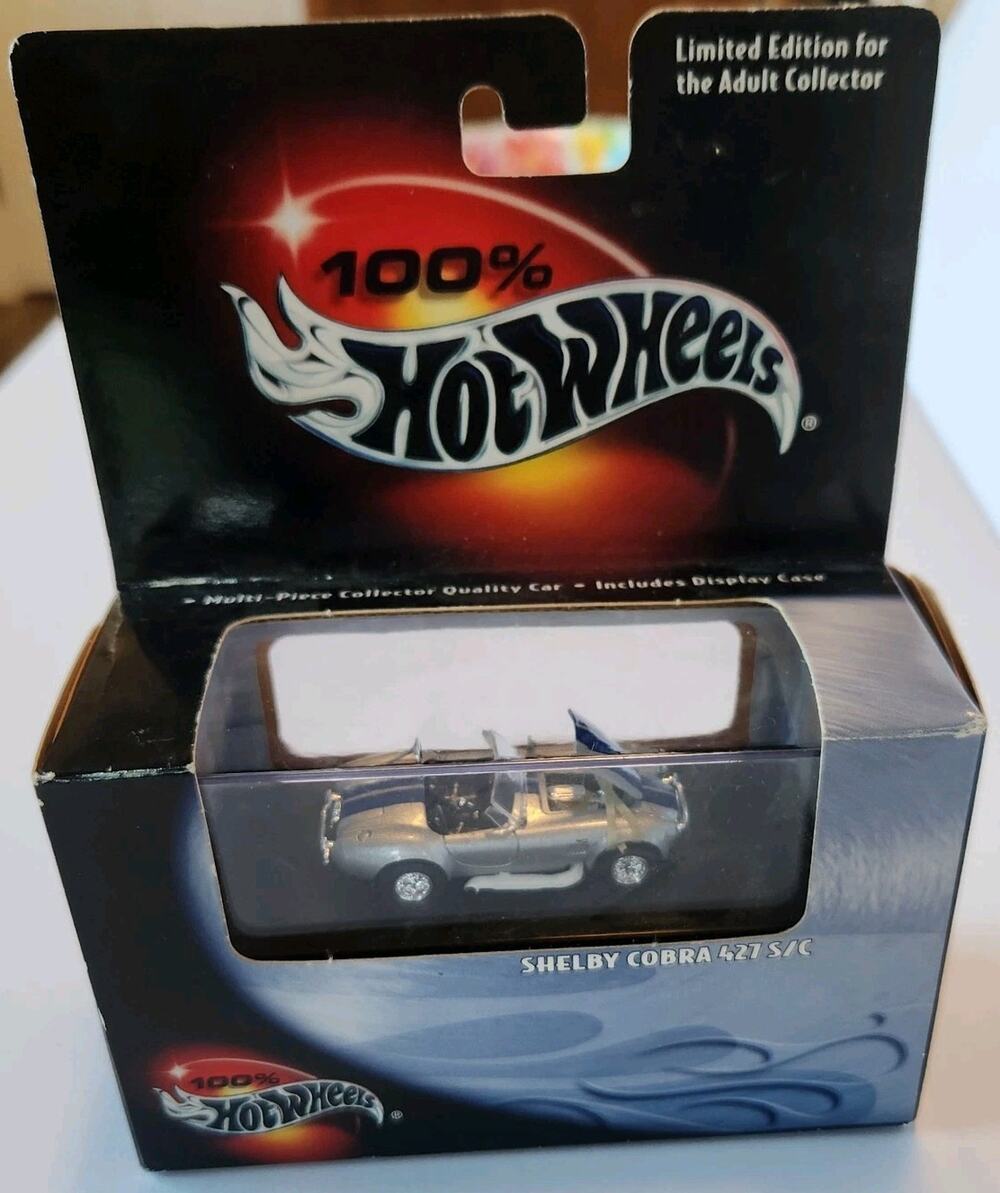 HOT WHEELS 100% SHELBY Cobra 427 Silver NOS NIB